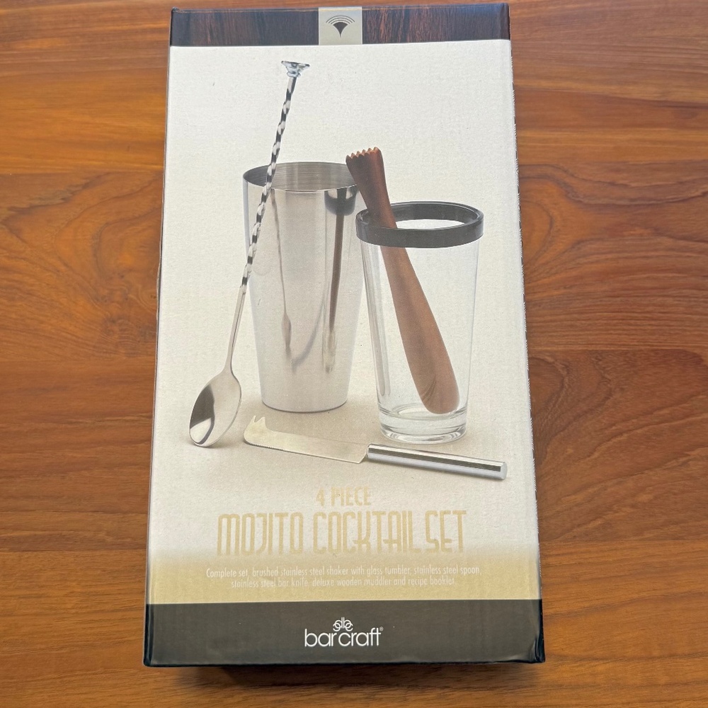 BarCraft 4 Piece Mojito Cocktail Set